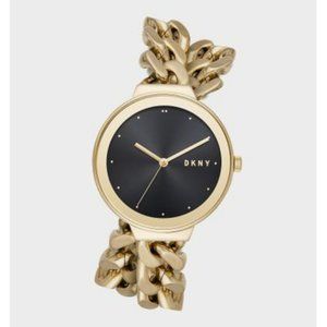 DKNY ASTORIA GOLD-TONE WRAP WATCH
